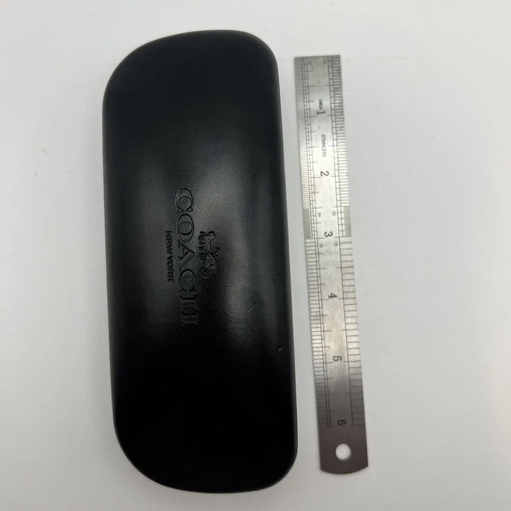 Coach Small Authentic Black Hard Side Clamshell Eyeglasses / Sunglasses Case